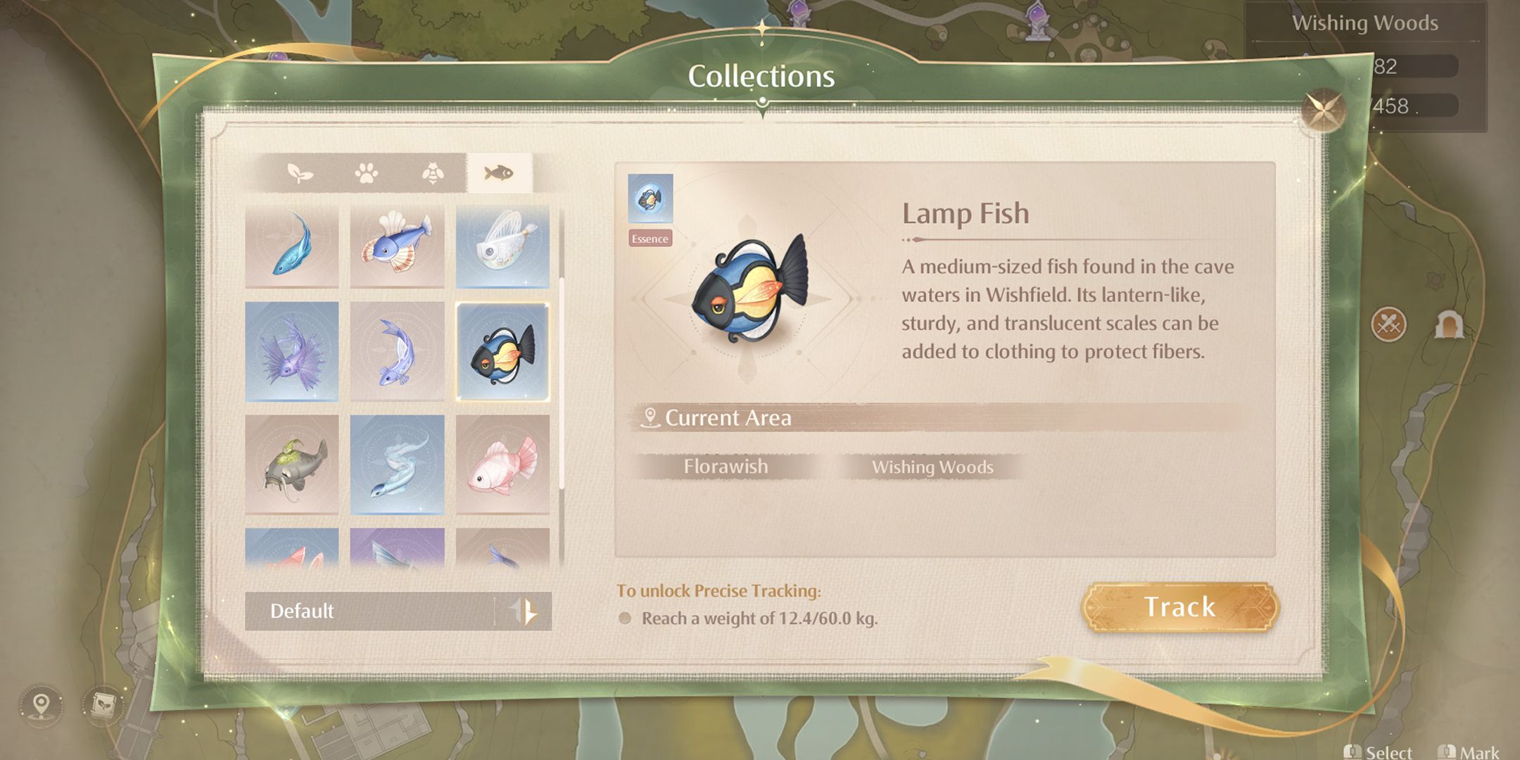 lamp fish - hardest material to get in infinity nikki rarest items