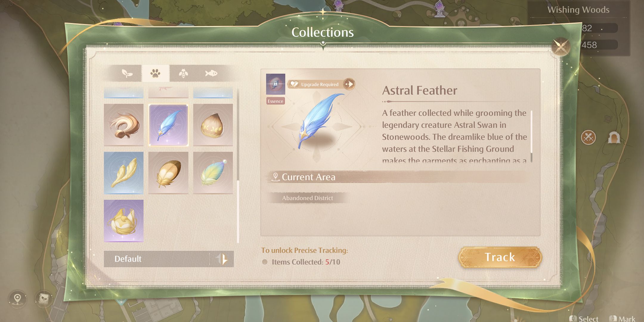 astral feather - hardest material to get in infinity nikki rarest items