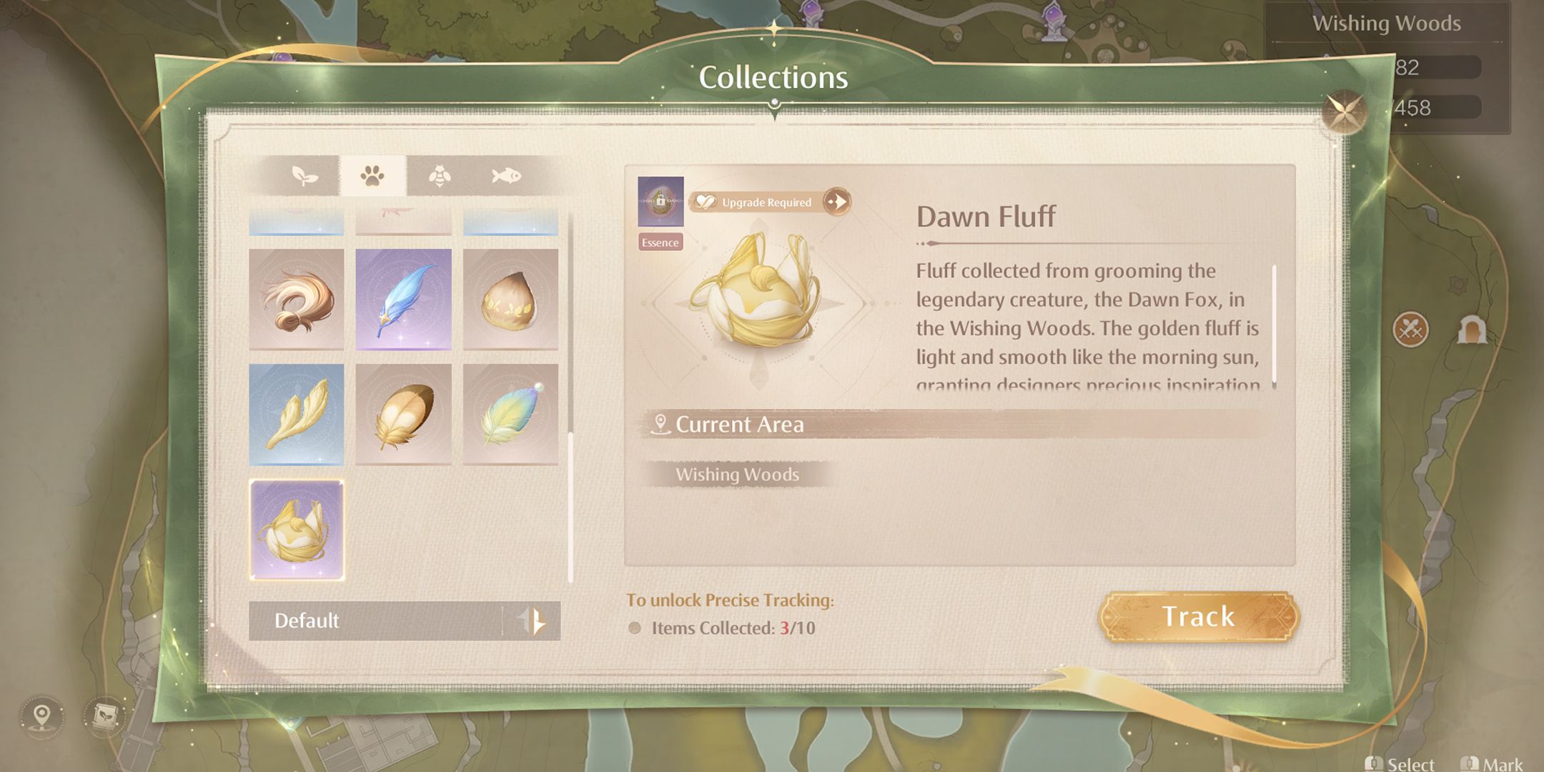 dawn fluff - hardest material to get in infinity nikki rarest items