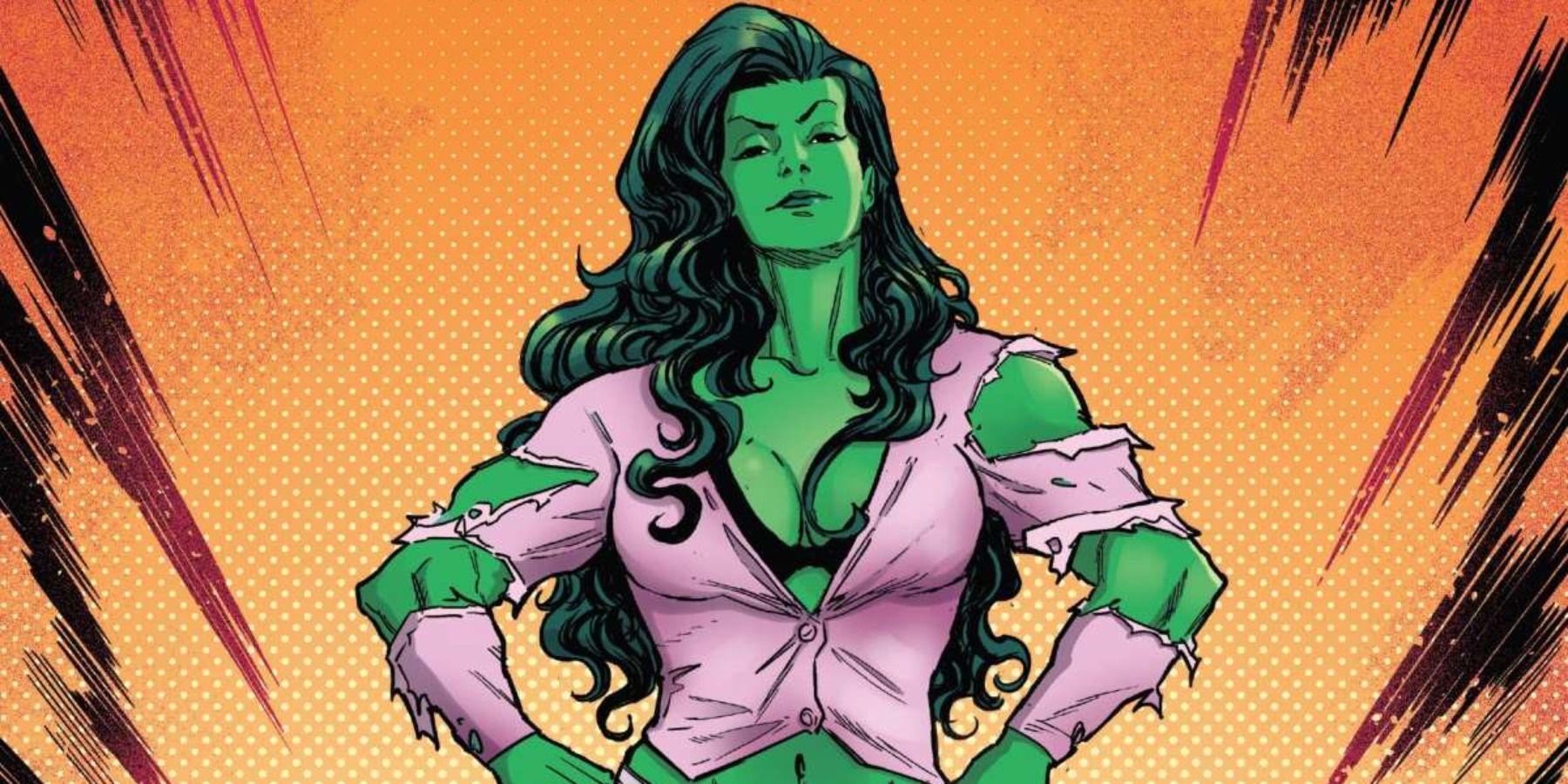 She-Hulk posing in Marvel comics