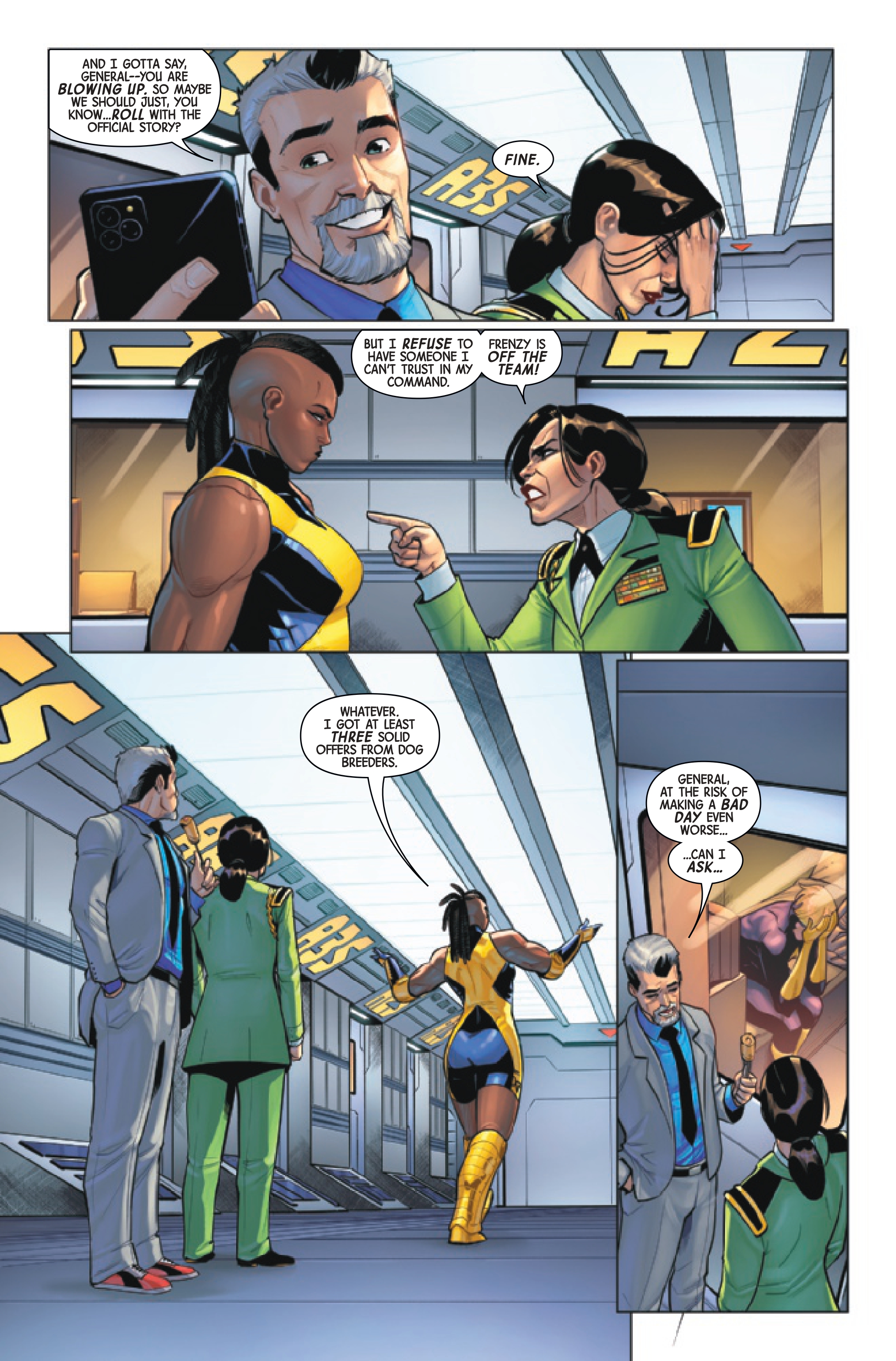 Interior pages from X-Factor #6.