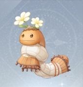 Inventory icon of a scarf worm in Infinity Nikki