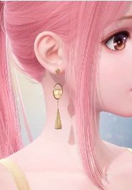 Nikki wearing Wish Bottle Earrings in Infinity Nikki