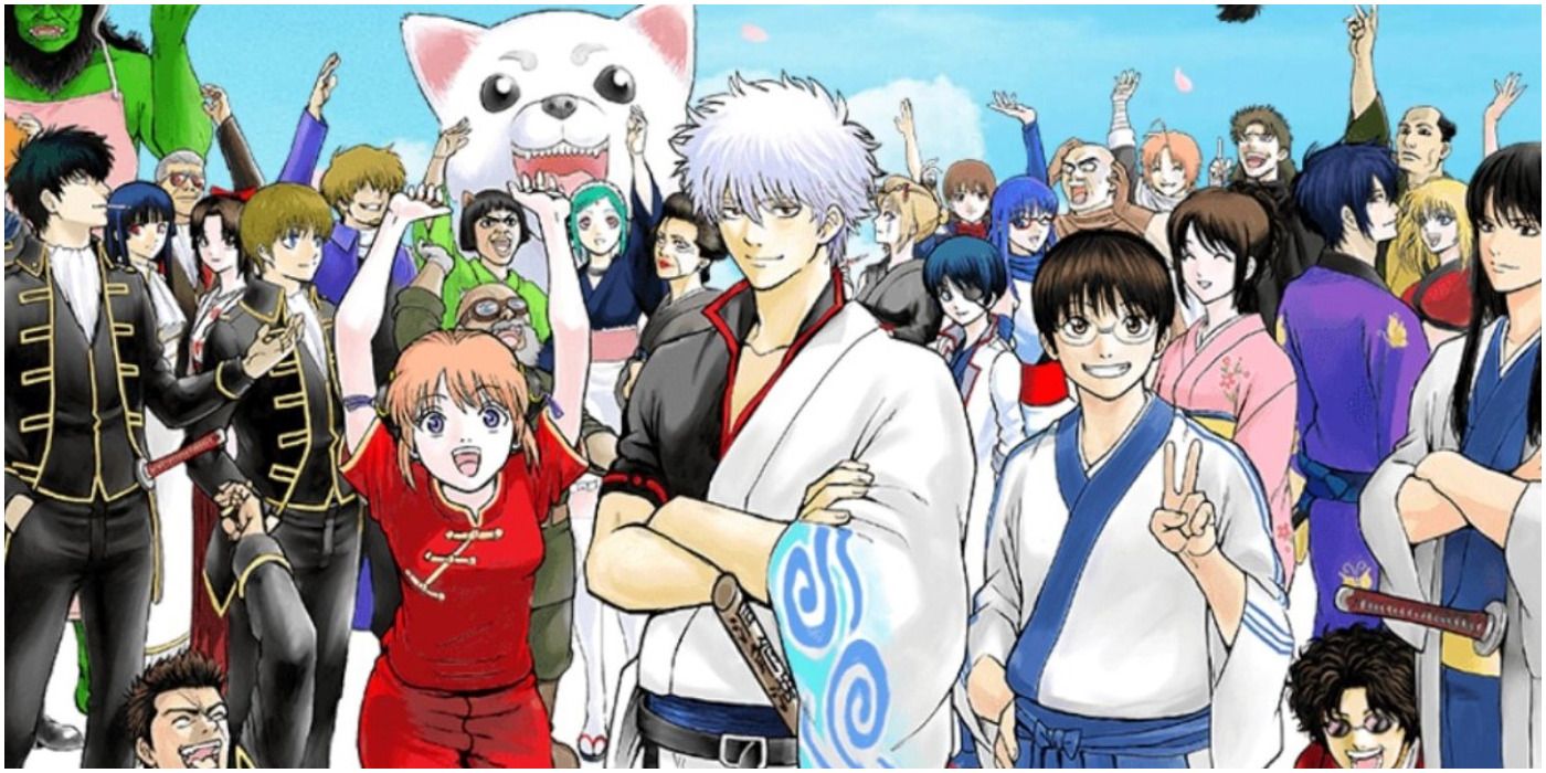 Gintama picture showing off the massive amount of characters