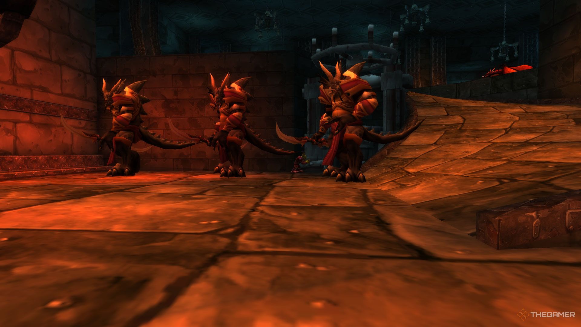 Secret boss Master Elemental Shaper Krixix in the Blackwing Lair raid in World of Warcraft. 