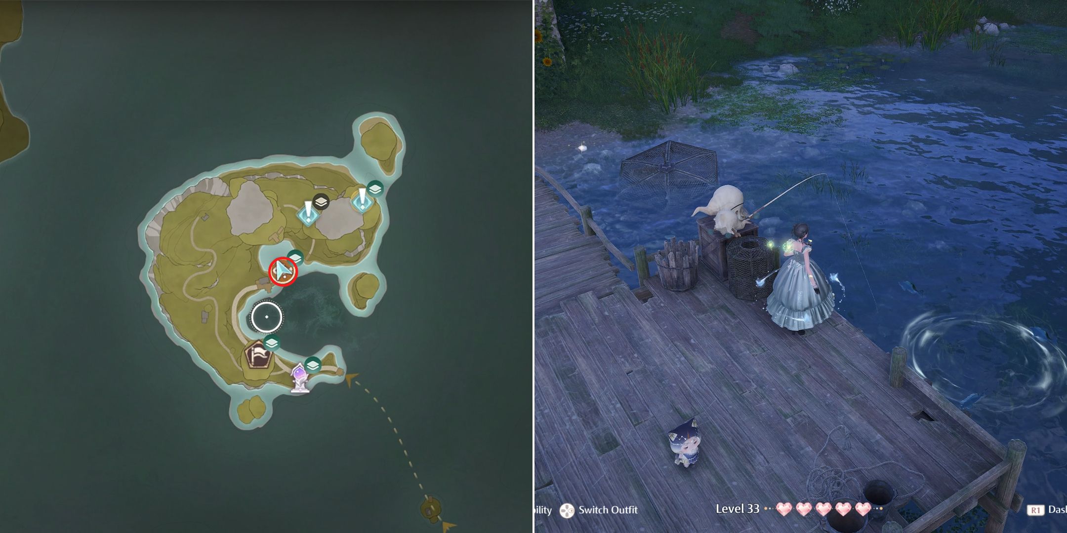 tulletail fish location in infinity nikki