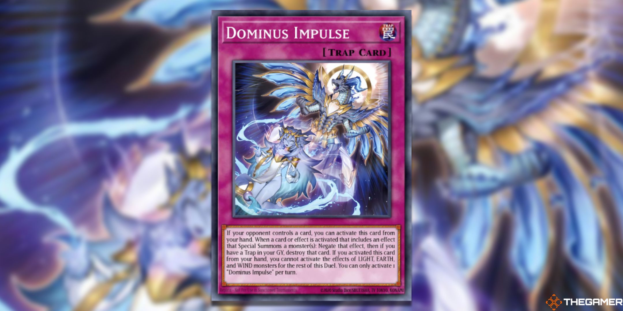 Dominus Impulse Yu-Gi-Oh! TCG Card Art.