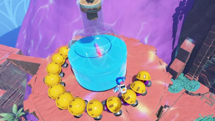 astro bot trapped in time enemies guarding puzzle piece two