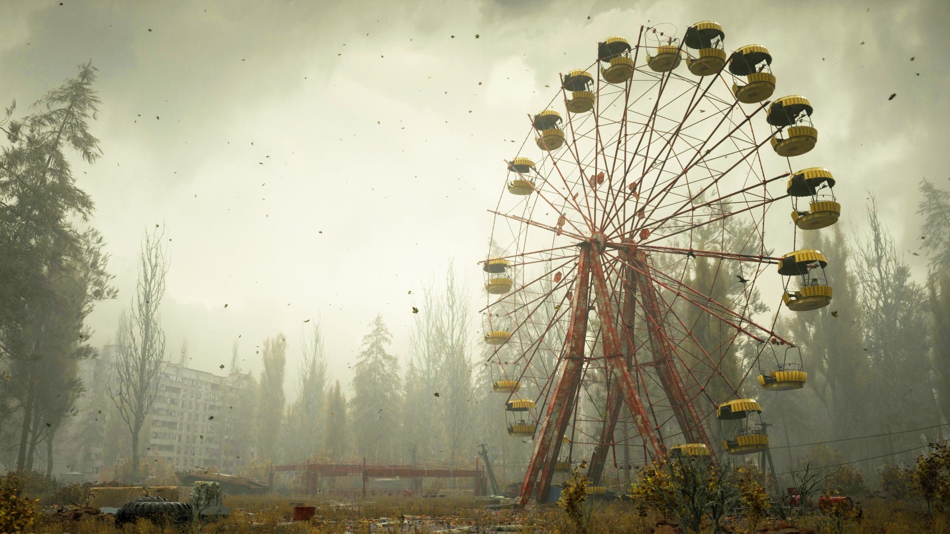 Stalker 2 versus Fallout: A ghostly Ferris wheel from FPS and survival game Stalker 2