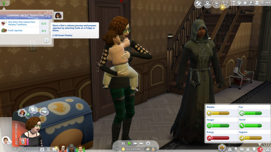 the sims 4 life and death shows a sim dying and their companion pleading for their life