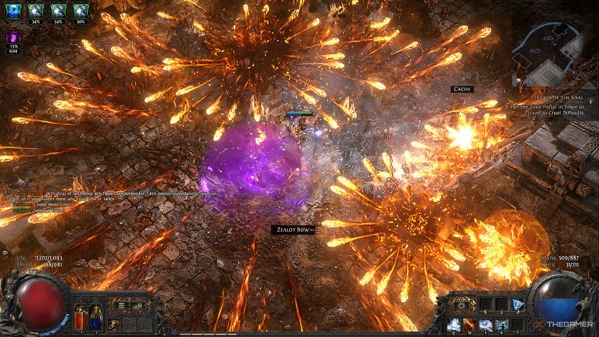 Cast on Freeze Sorceress showcase in Path of Exile 2.