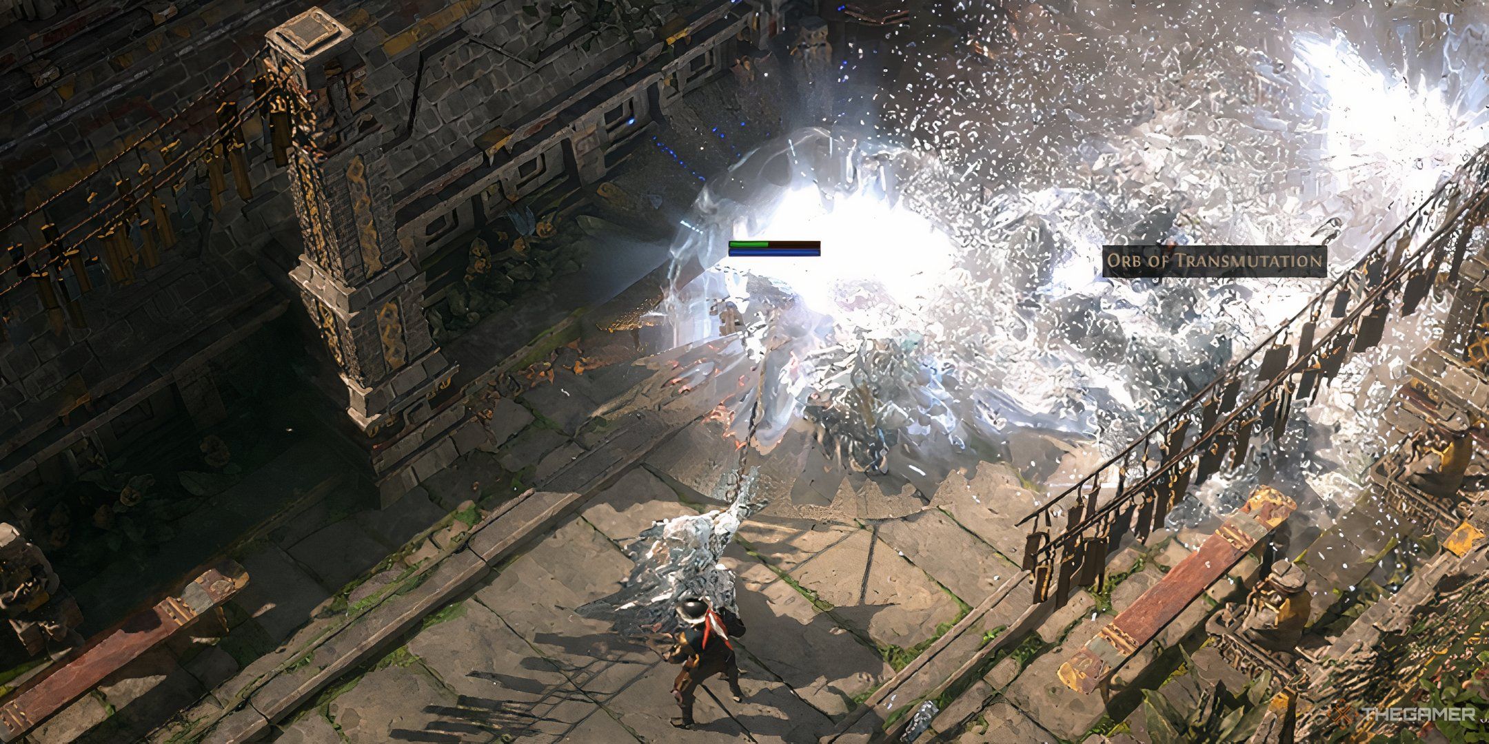 Sorceress casting Comet in Path of Exile 2.