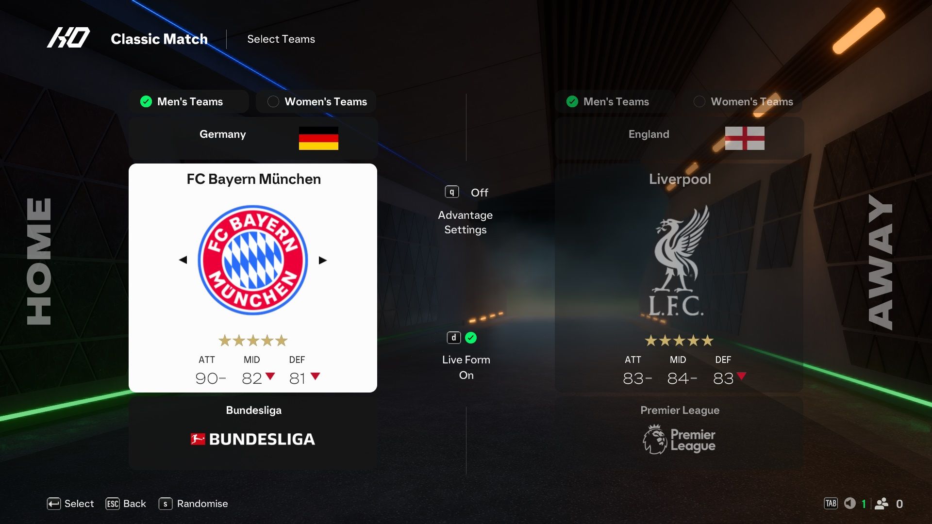 Bayern Munich in EA Sports FC 25.