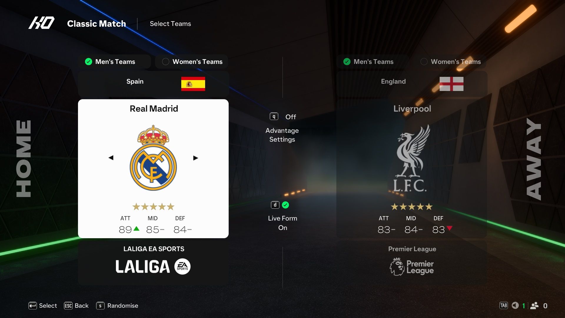 Real Madrid in EA Sports FC 25.