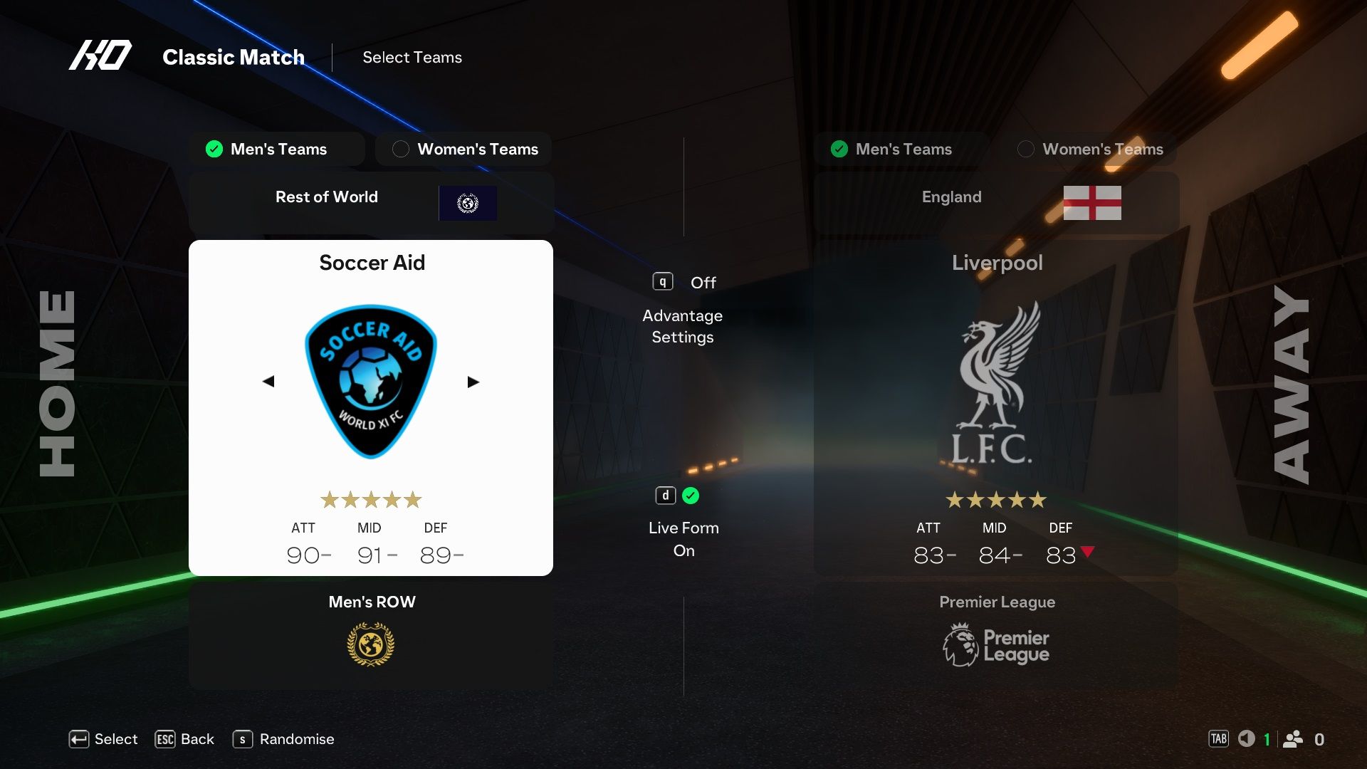 Soccer Aid in EA Sports FC 25.