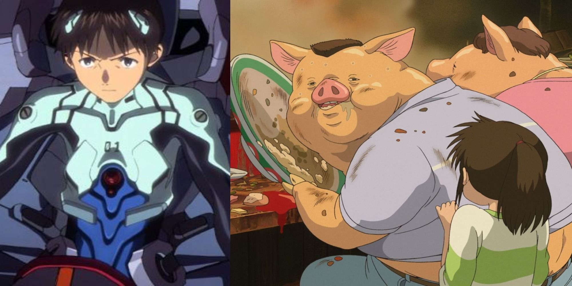 title image scenes that change an anime's direction Shinji Evangelion Chihiro Spirited Away