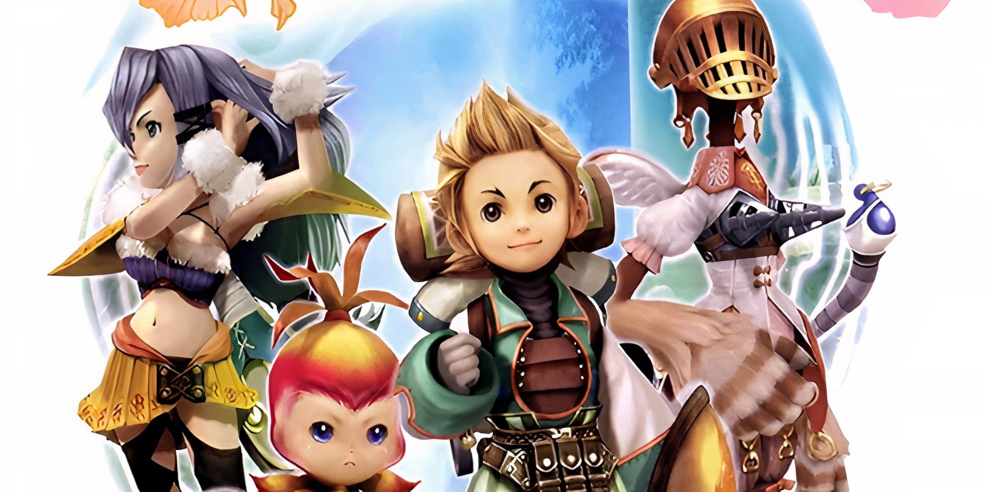 Promo art featuring characters in Final Fantasy Crystal Chronicles