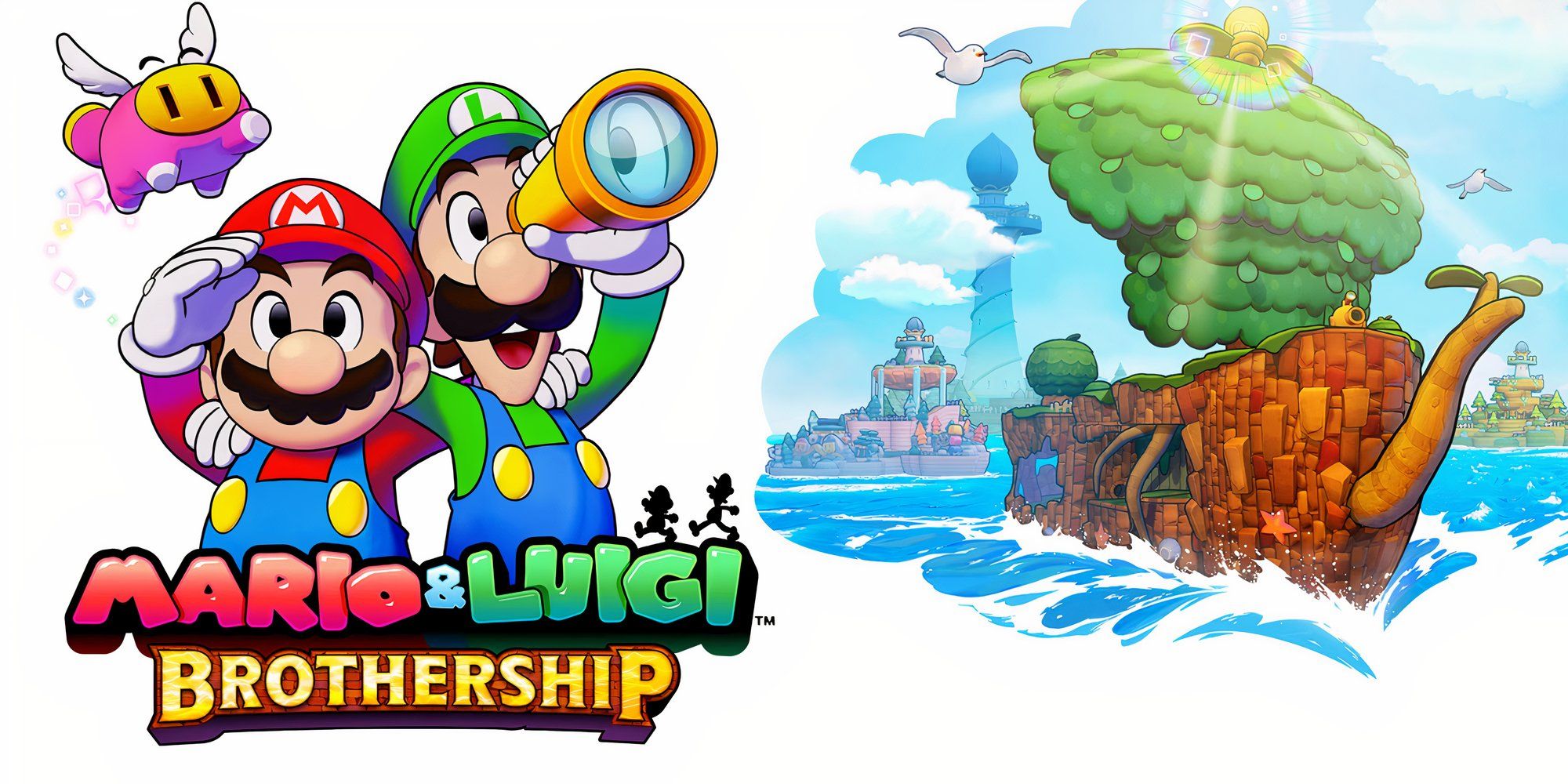 Promo art featuring characters in Mario & Luigi Brothership