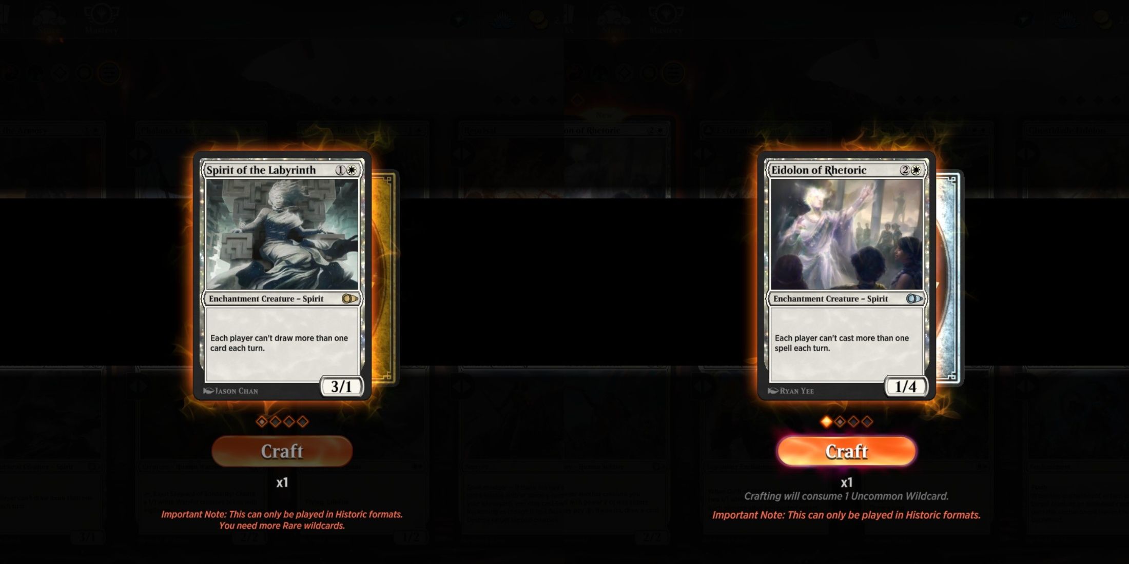 MTGArena Spirit Eidolon Split Image