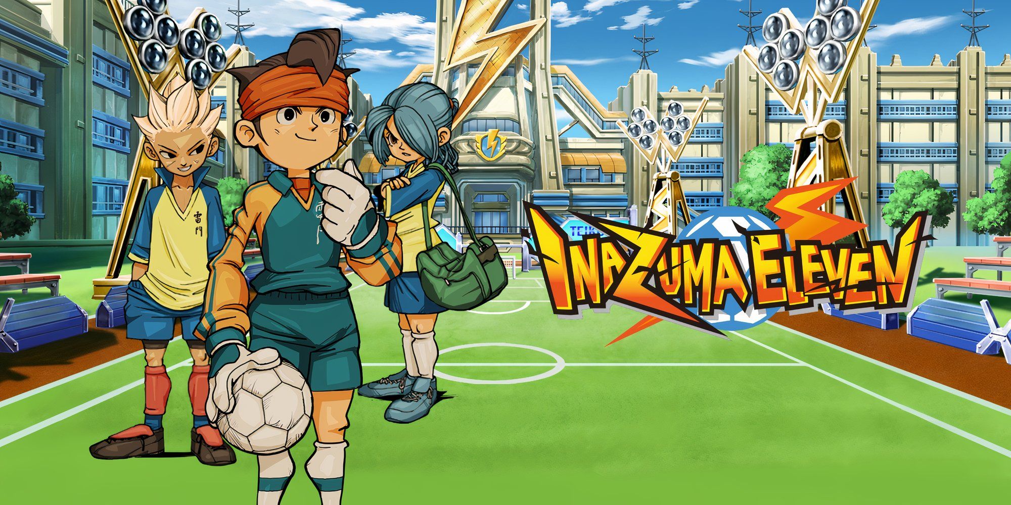 Promo art featuring characters in Inazuma Eleven