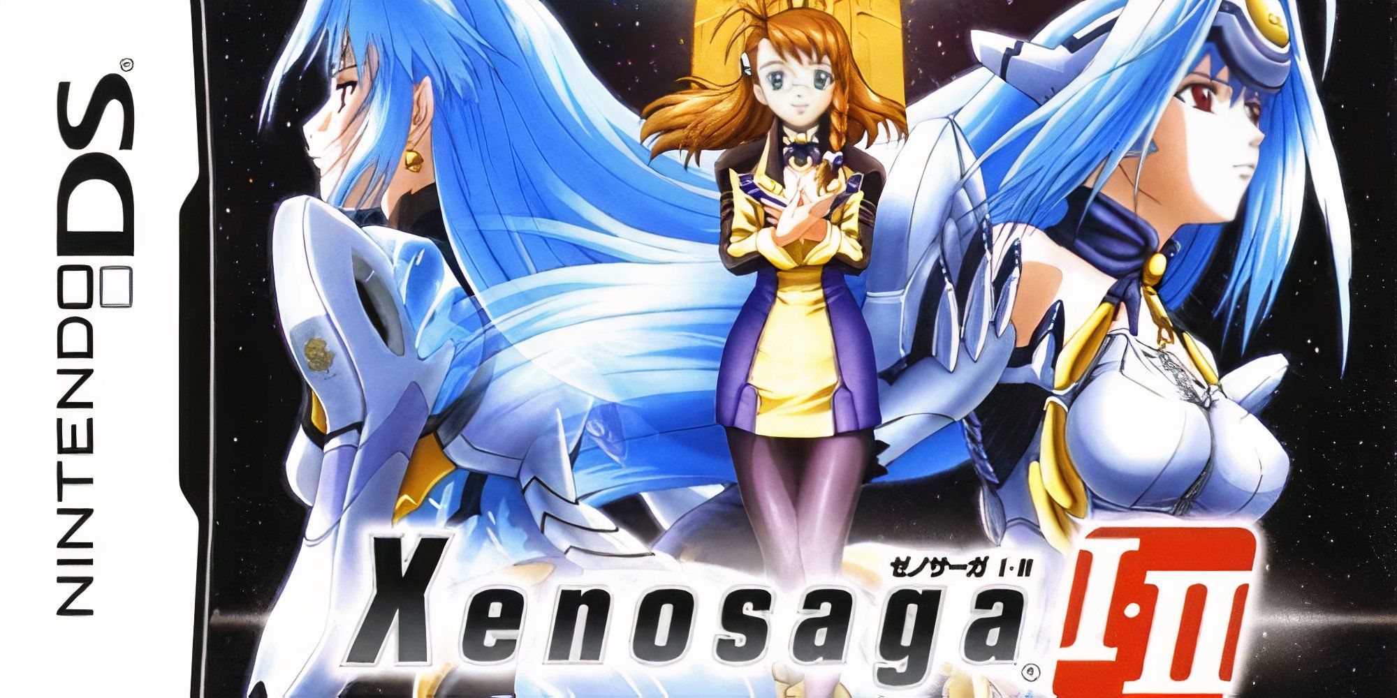 Promo art featuring characters in Xenosaga 1 + 2