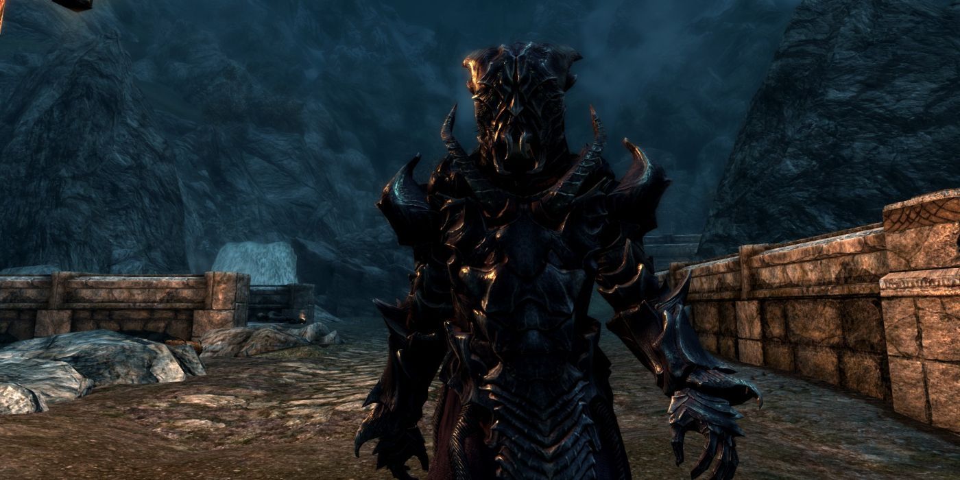 Skyrim falmer hardened armor set