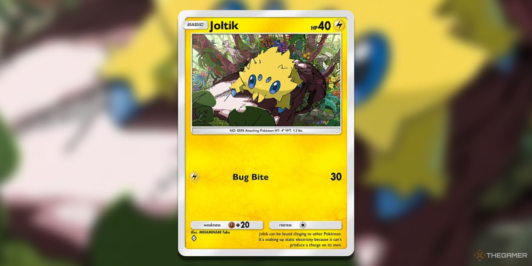 Joltik Mythical Island Pokemon TCG Pocket Card Art.