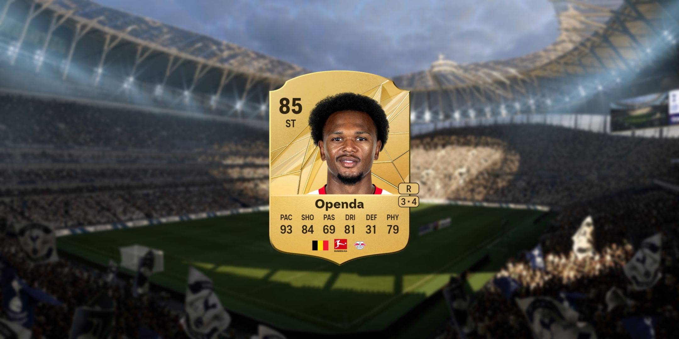 Lois Openda's card in EA Sports FC 25.