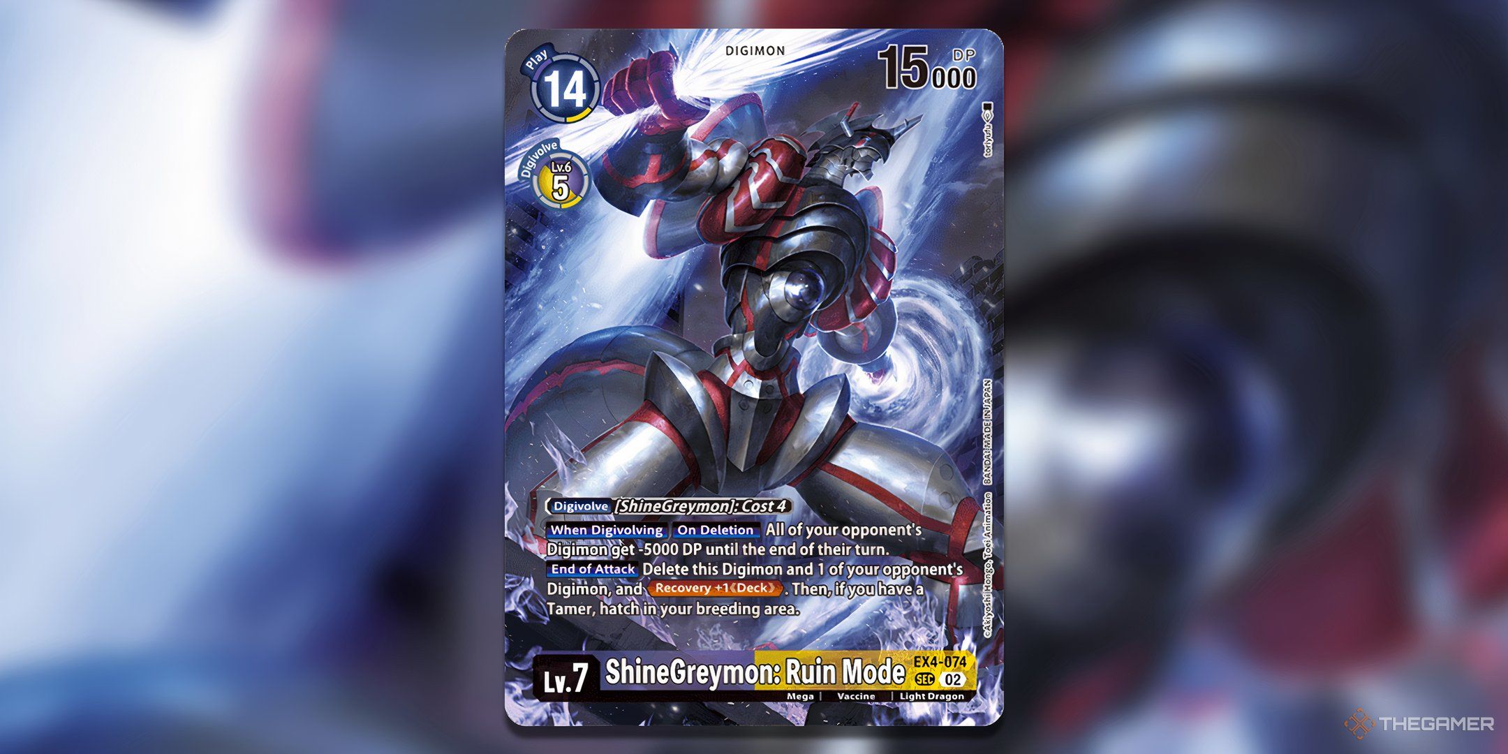 ShineGreymon_ Ruin Mode Alternate art reprint from Special Limited Set.