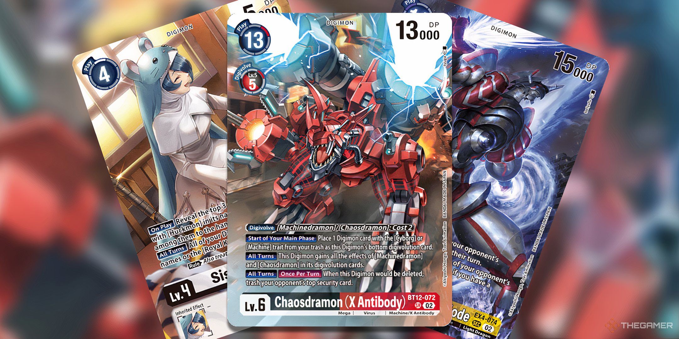 Sistermon Ciel, Chaosdramon, and ShineGreymon Ruin Mode from Special Limited Set.