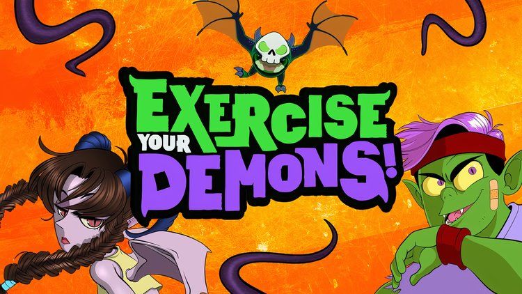 Splash Art for VR Fitness game Exercise Your Demons!