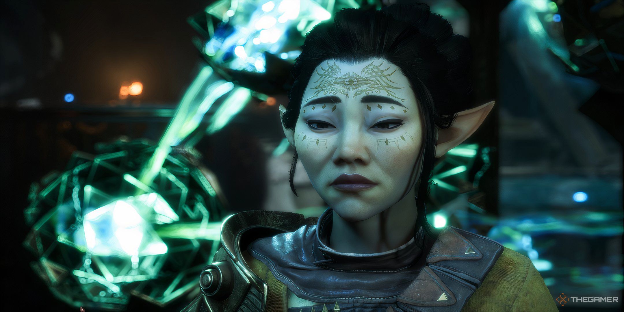 Bellara seen in Through the Shadows quest in Dragon Age: The Veilguard to stop Anaris from endangering the entire Arlathan Forest.