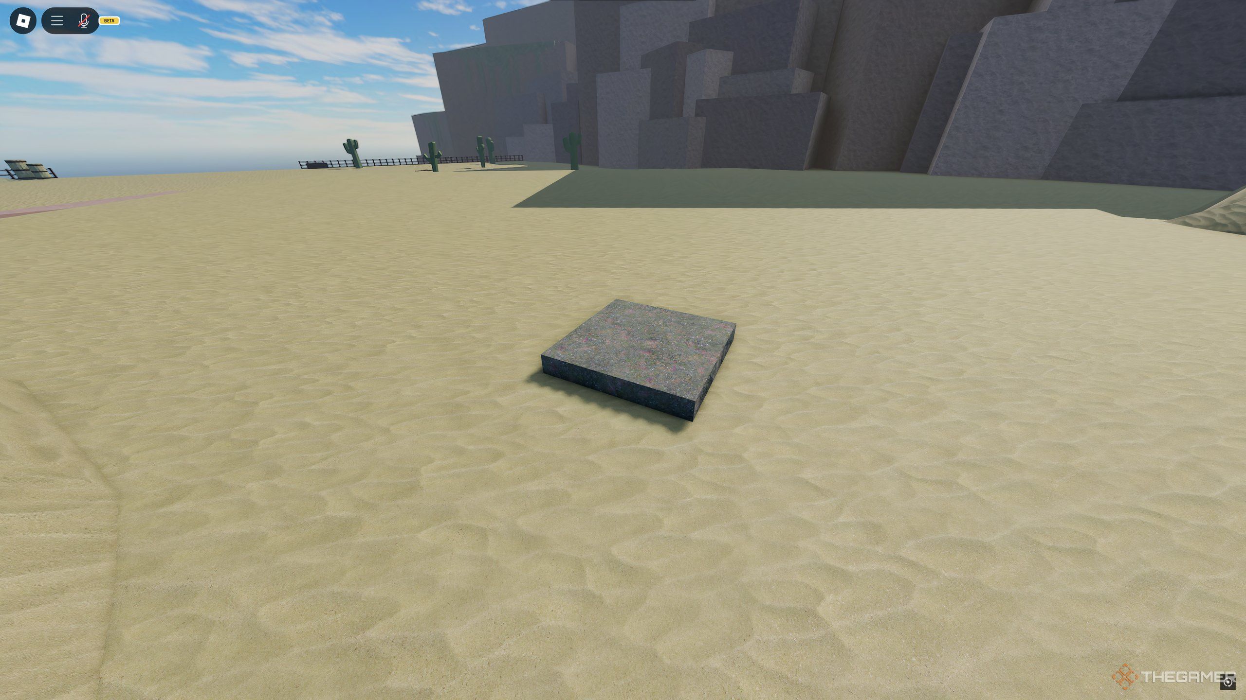 Send Debris, spawning throughout the Devil's Palm in Roblox: A Universal Time.