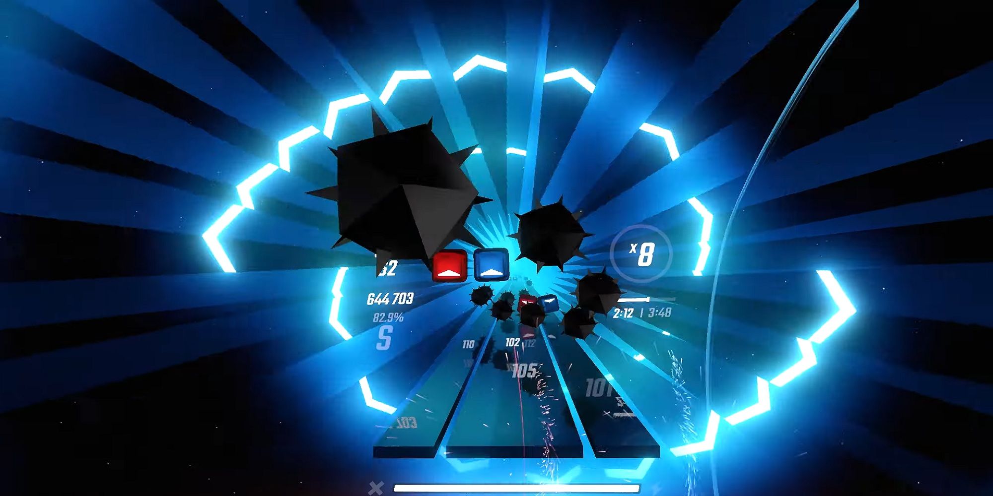 Beat Saber Bombs Fill The Map.