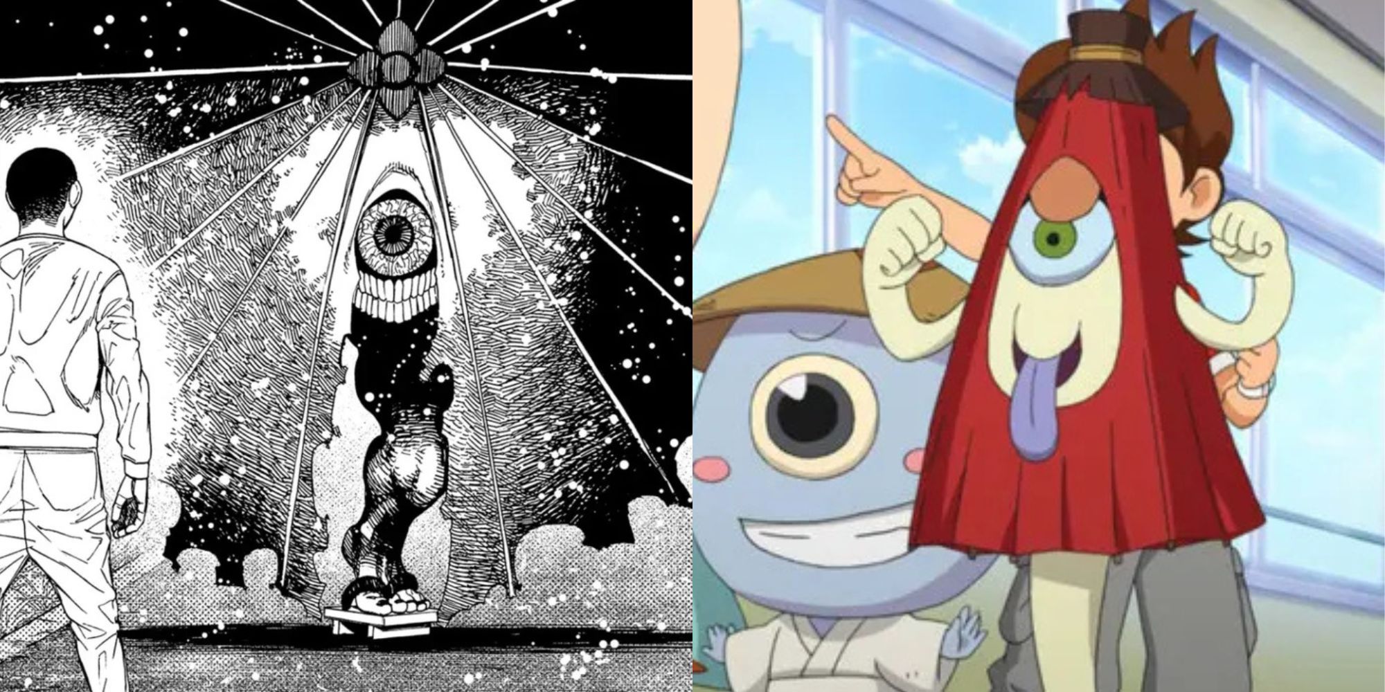 Umbrella Boy in the manga and the Kasa-obake in Yo-Kai Watch.