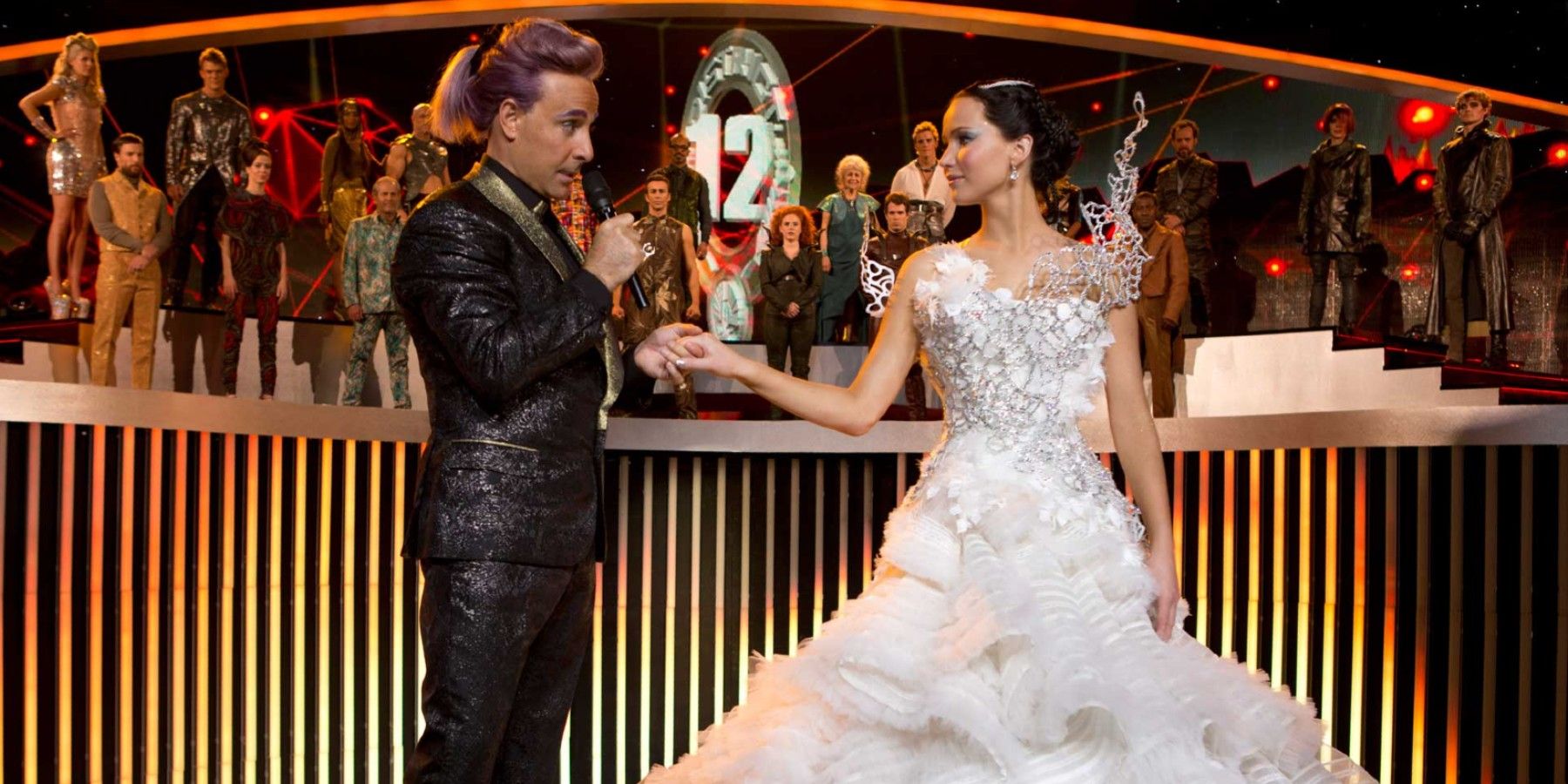 Caesar Flickerman and Katniss Everdeen