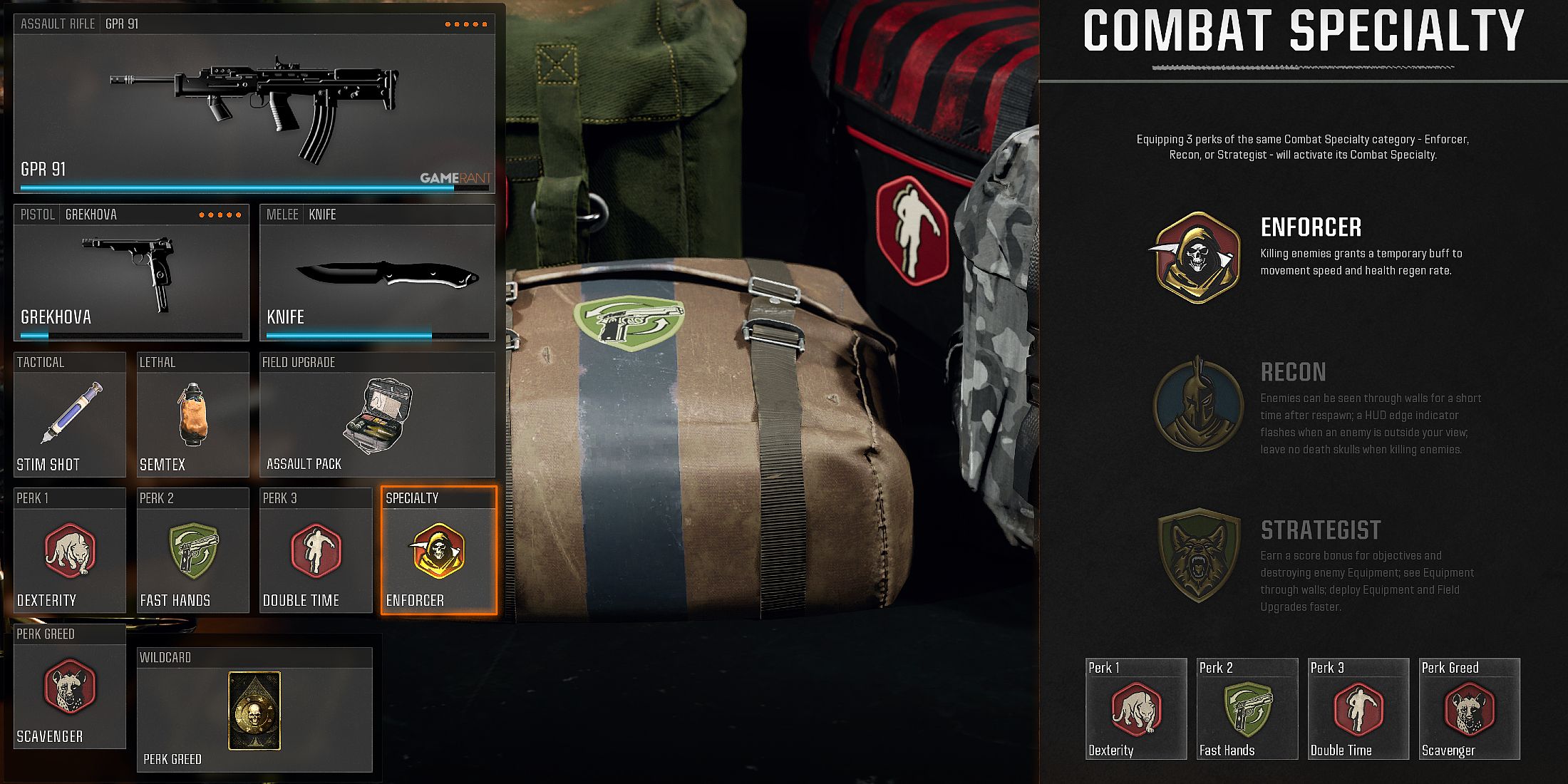 best Perk Package and Wildcard for the GPR 91 in Black Ops 6 