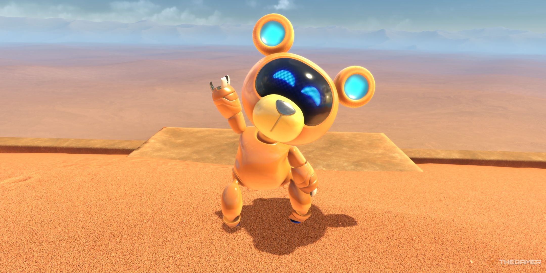 Astro wearing the Teddy skin in Astro Bot.