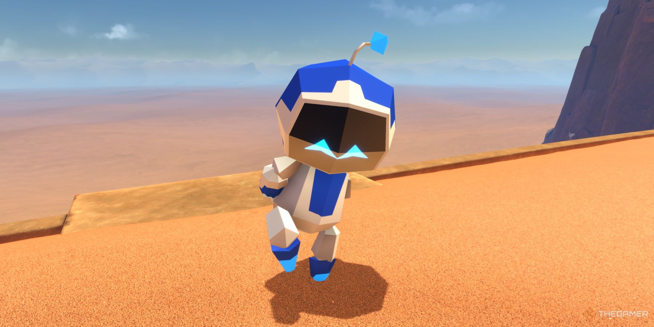 Astro wearing the Throwback skin in Astro Bot.