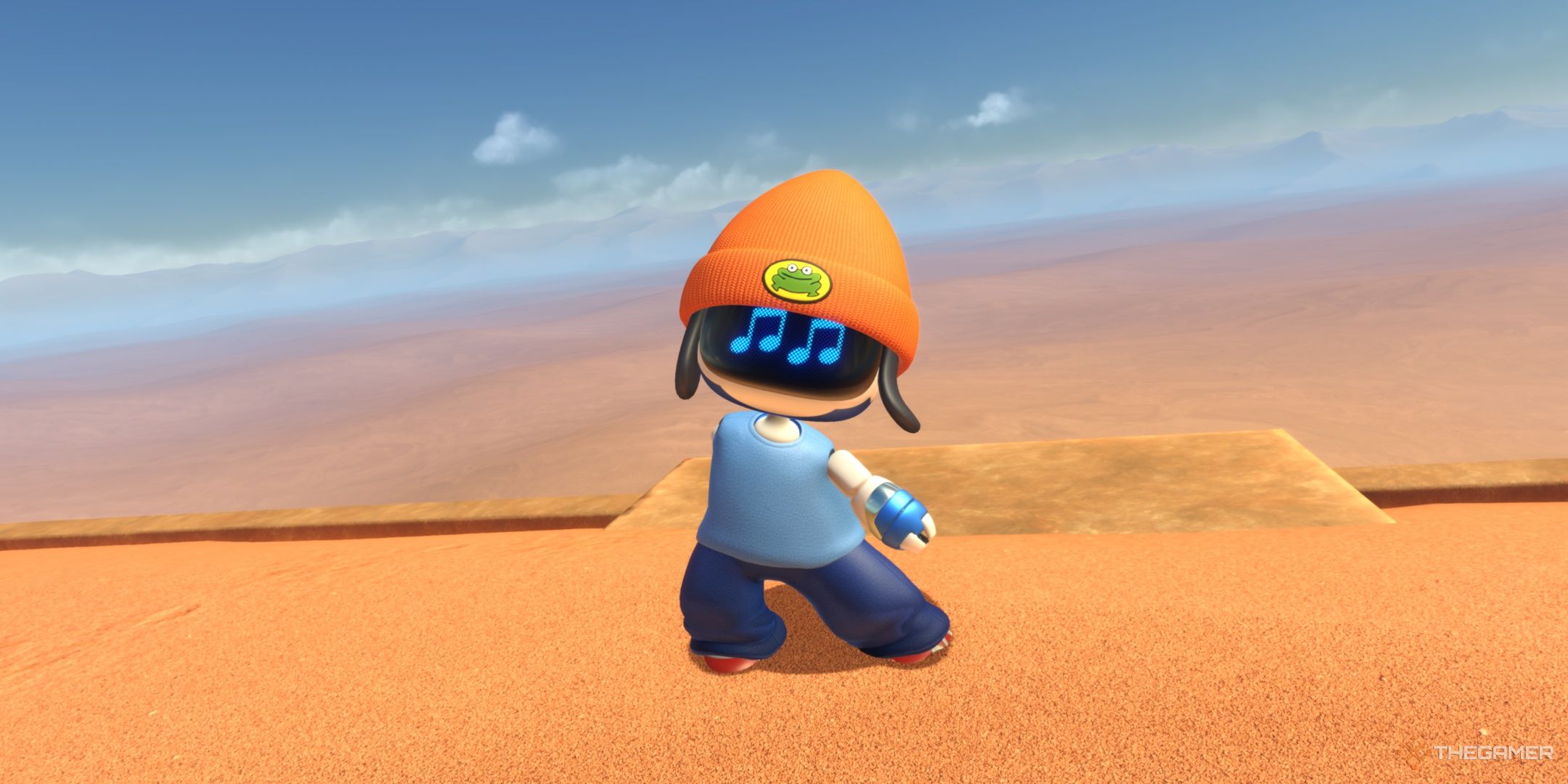 Astro wearing the Lovestruck Lyricist skin in Astro Bot.