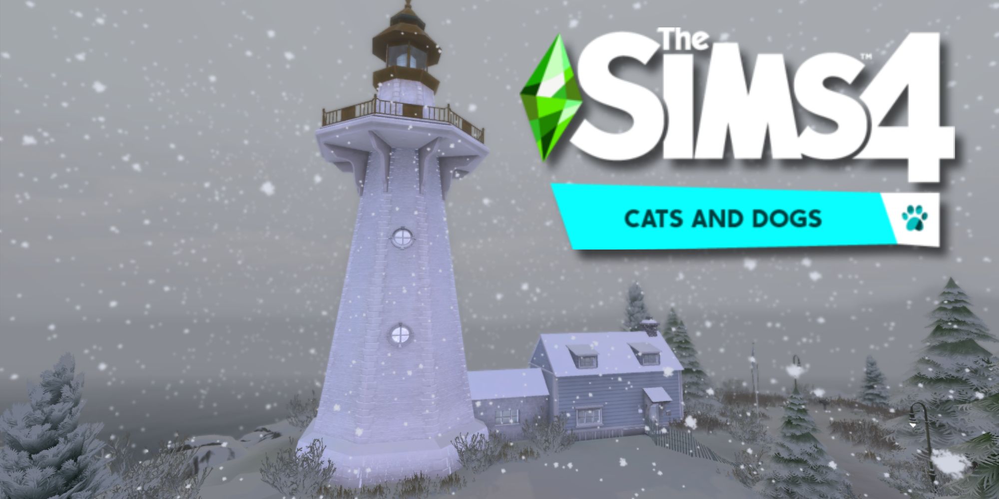 The lighthouse from Brindleton Bay in winter, one of the coldest worlds in the game