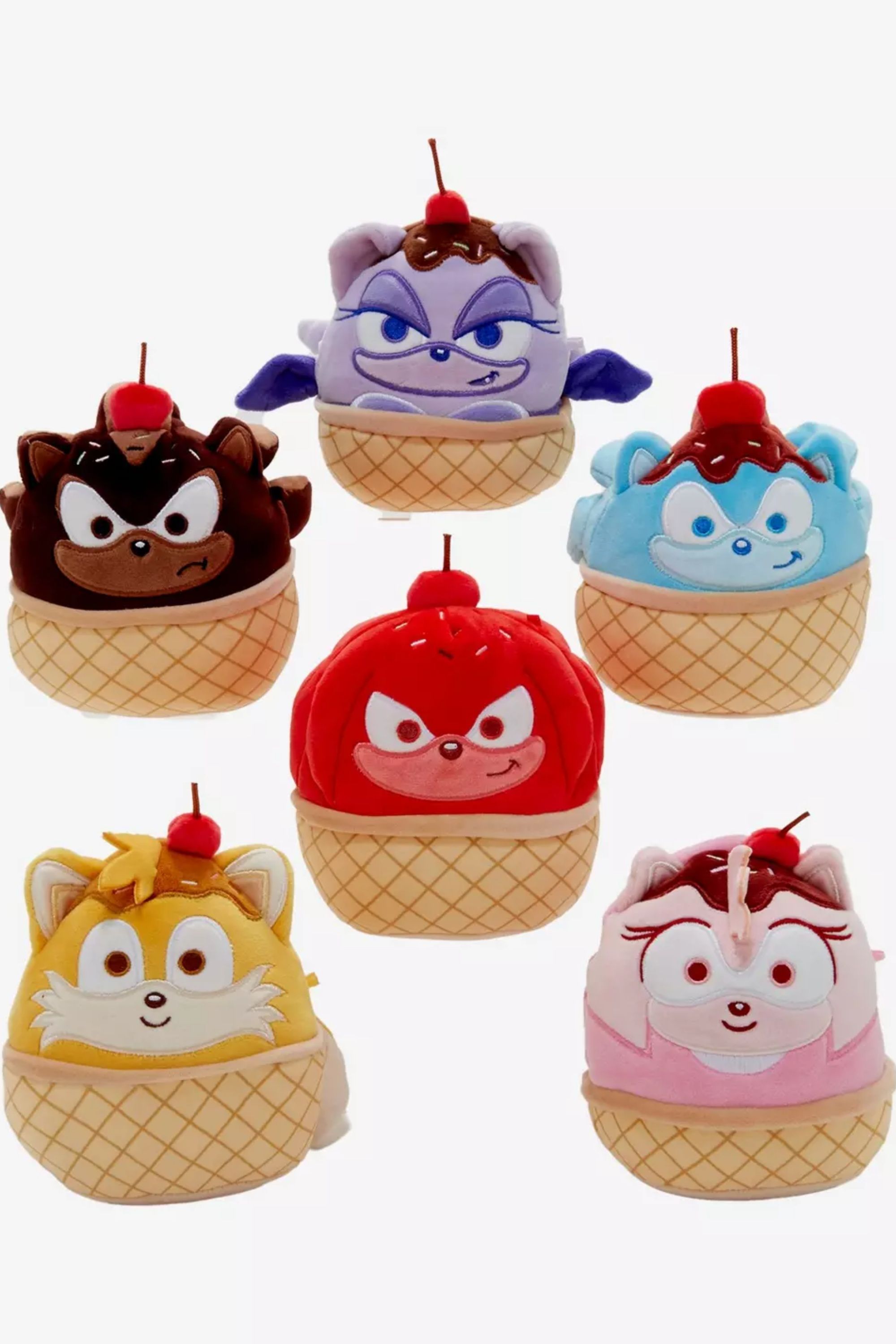 Sonic The Hedgehog Ice Cream Squishmallows.