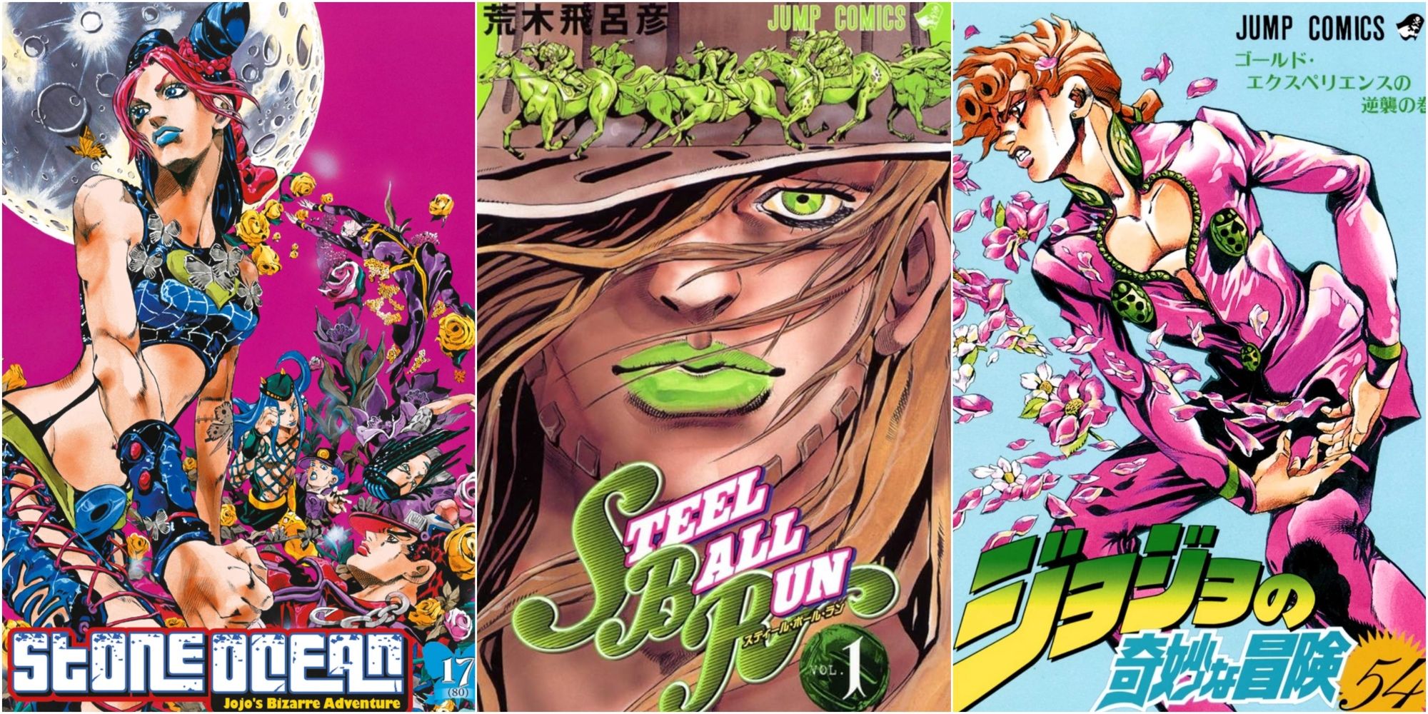 JoJo's Bizarre Adventure Manga Volume Covers