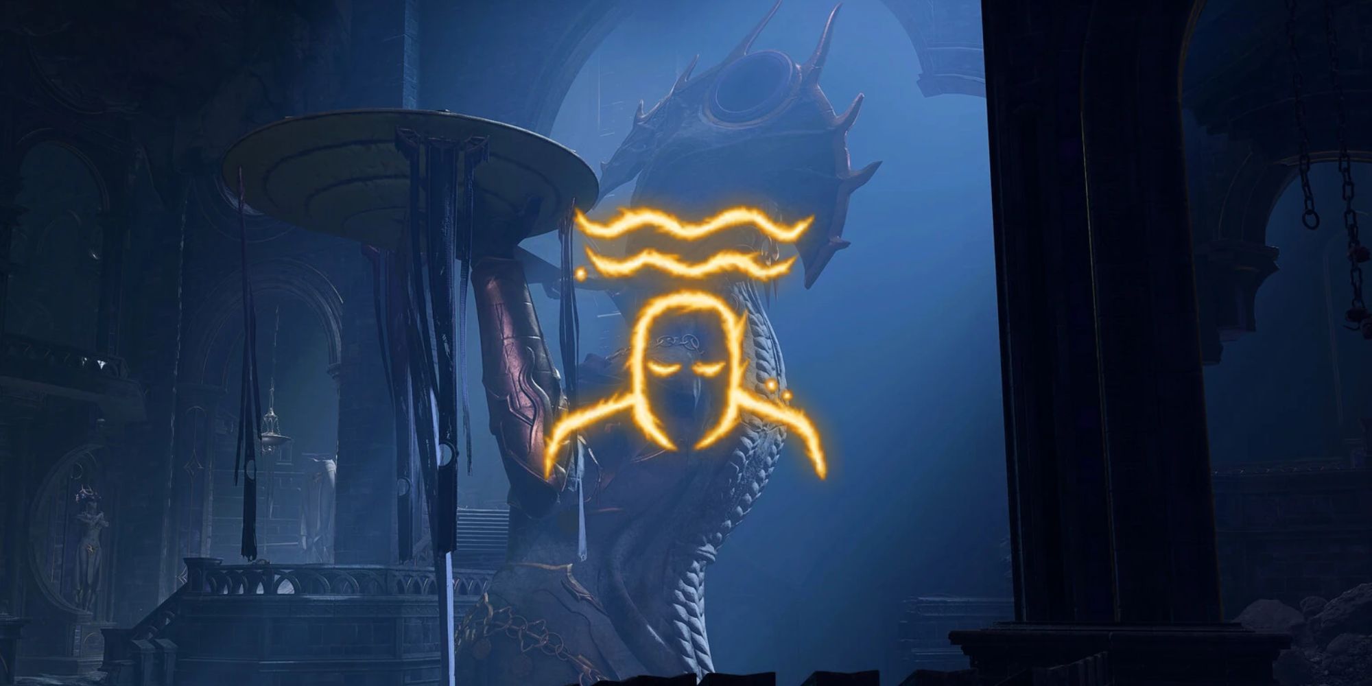 The calm emotions spell symbol in Baldur's Gate 3. 