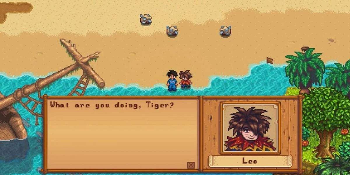 Talking to Leo at the beach.