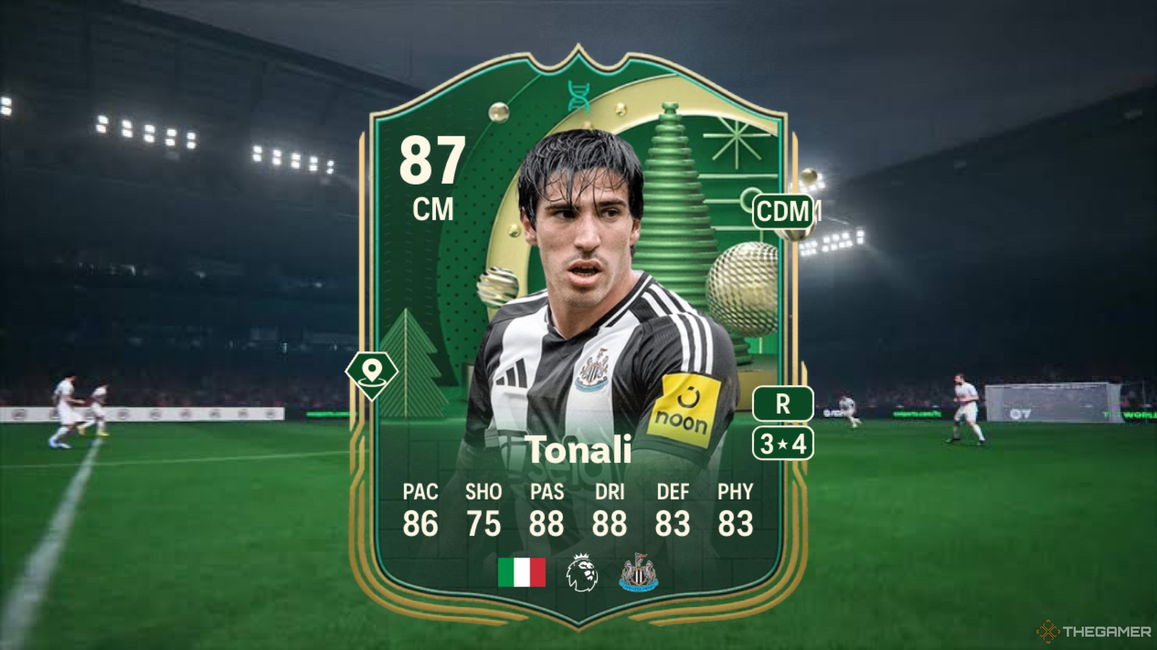 Image showing Tonali card against a faded stadium background.