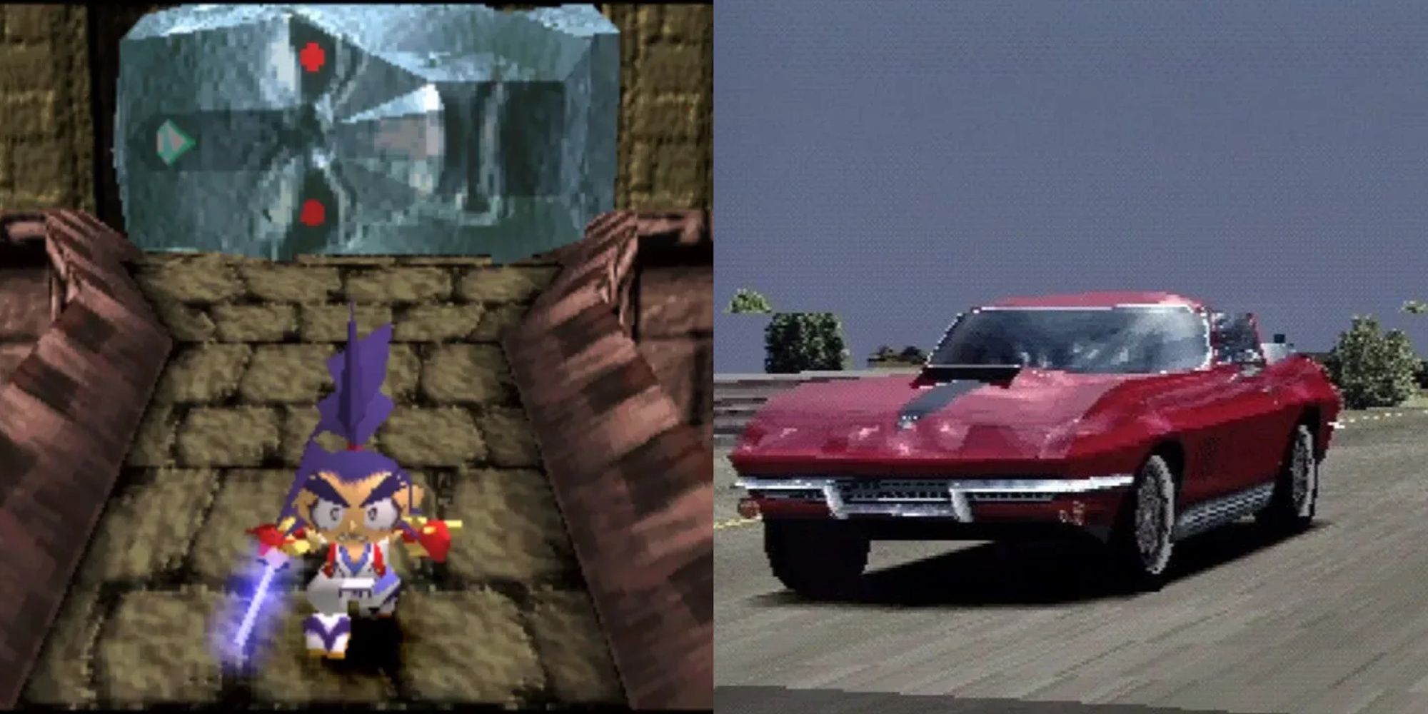 Brave fencer musashi on the left and gran turismo 2 on the right.