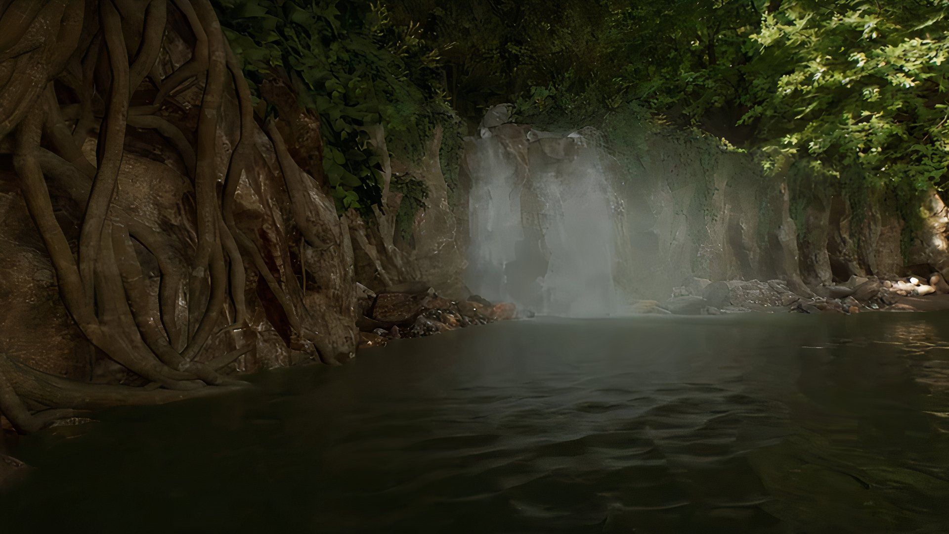 The Waterfall Easter egg in Indiana Jones and the Great Circle.