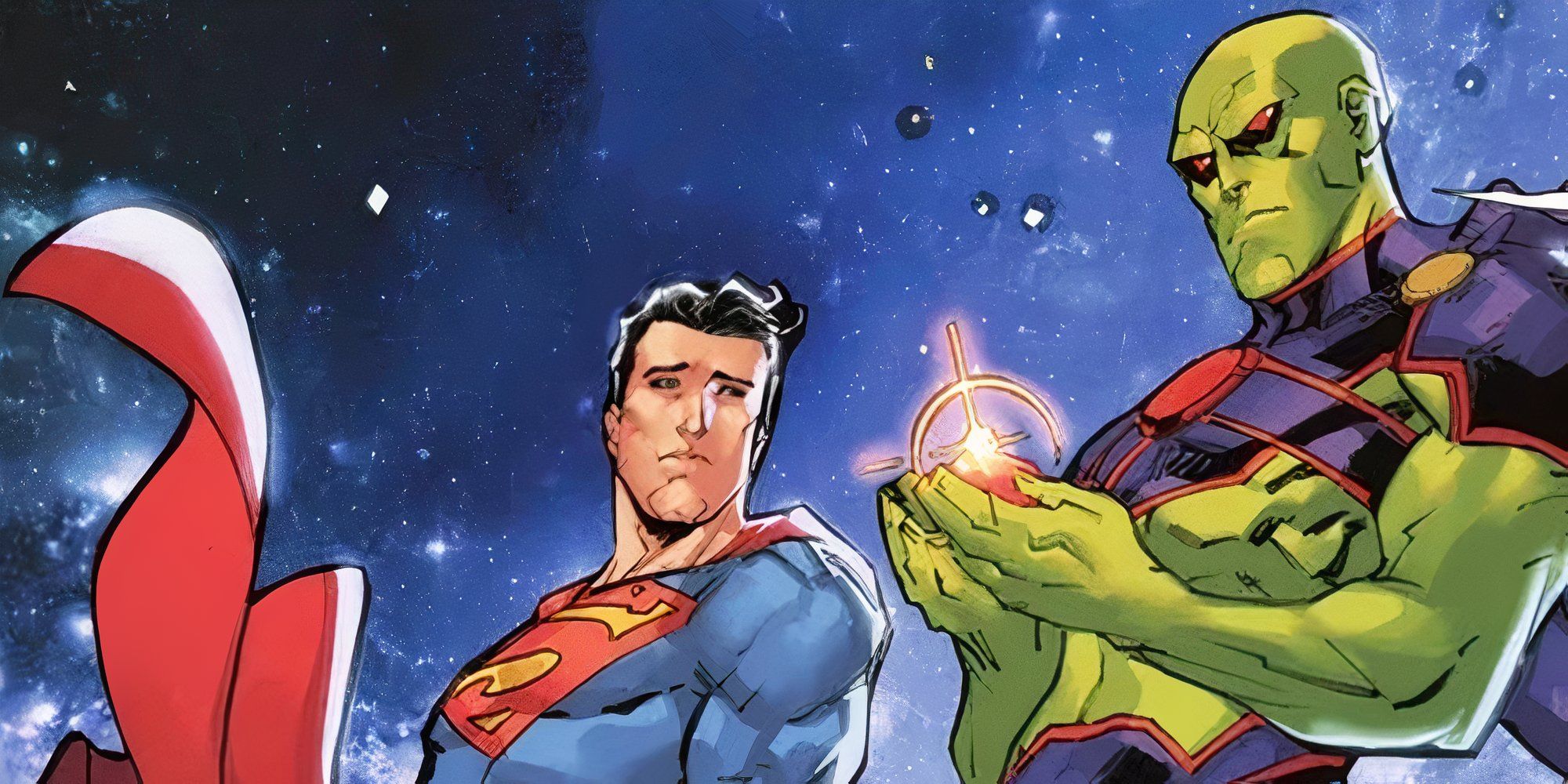 Superman and Martian Manhunter in DC Comics