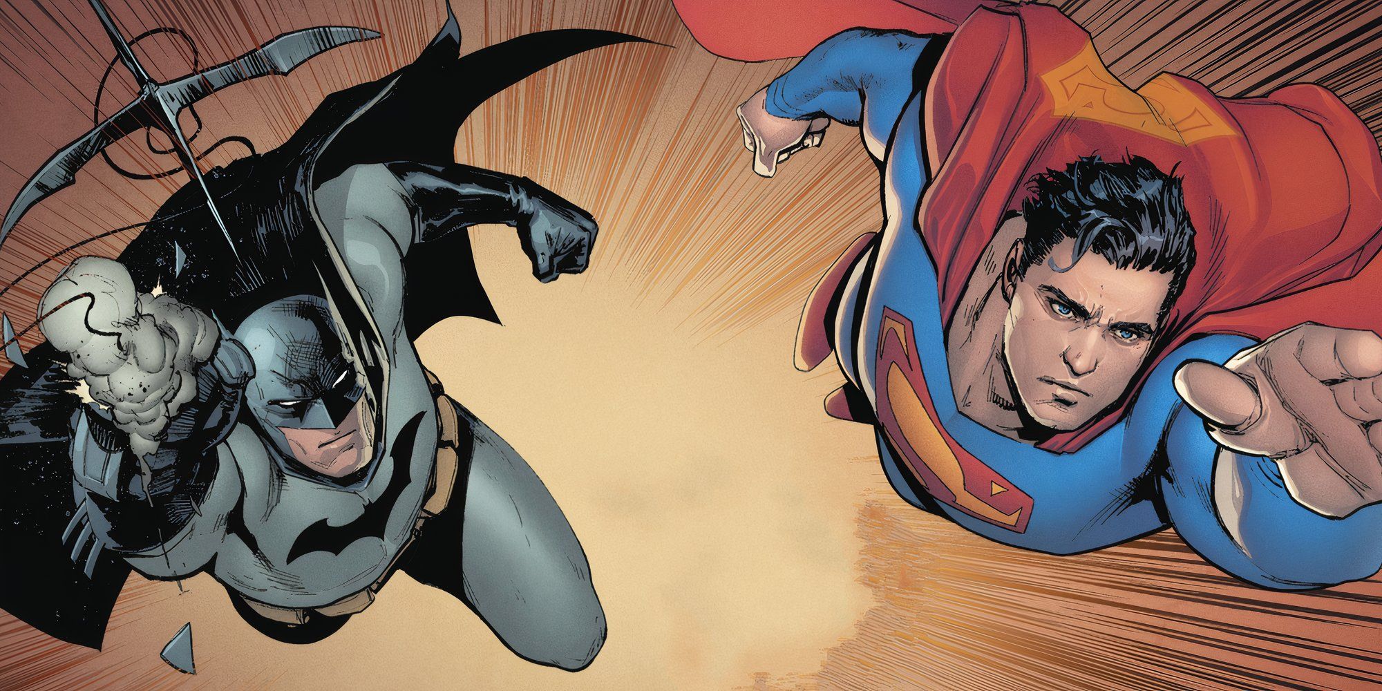 Batman and Superman traveling together in Batman/Superman #1